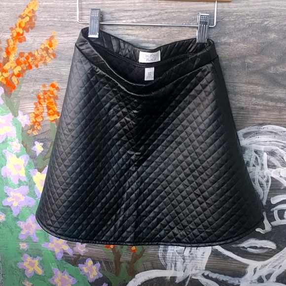 The Children's Place Other - Faux leather quilted skirt size 5/6